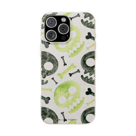 Biodegradable Phone Case (Toxic Skulls)
