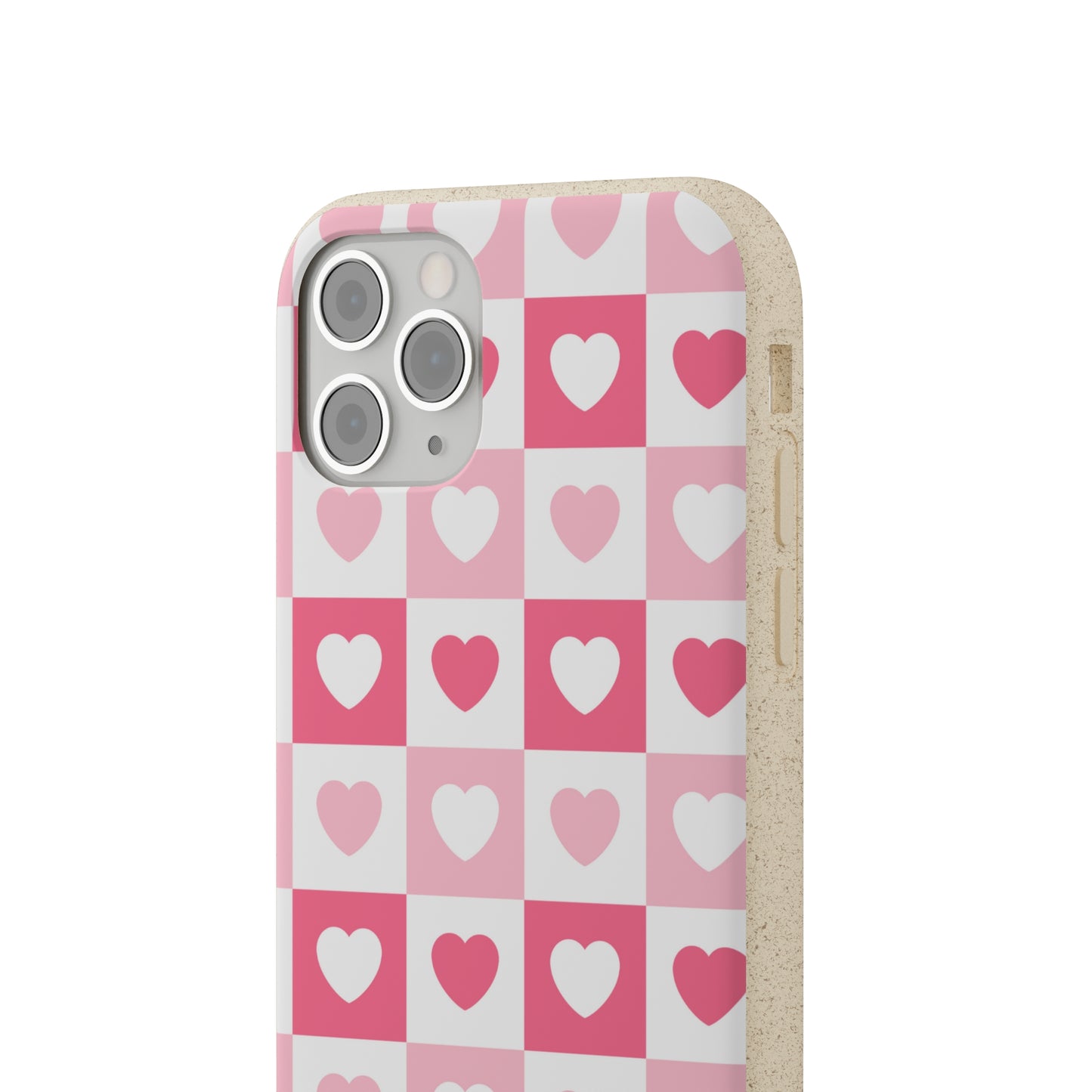 Biodegradable Case (Heart Patchwork)