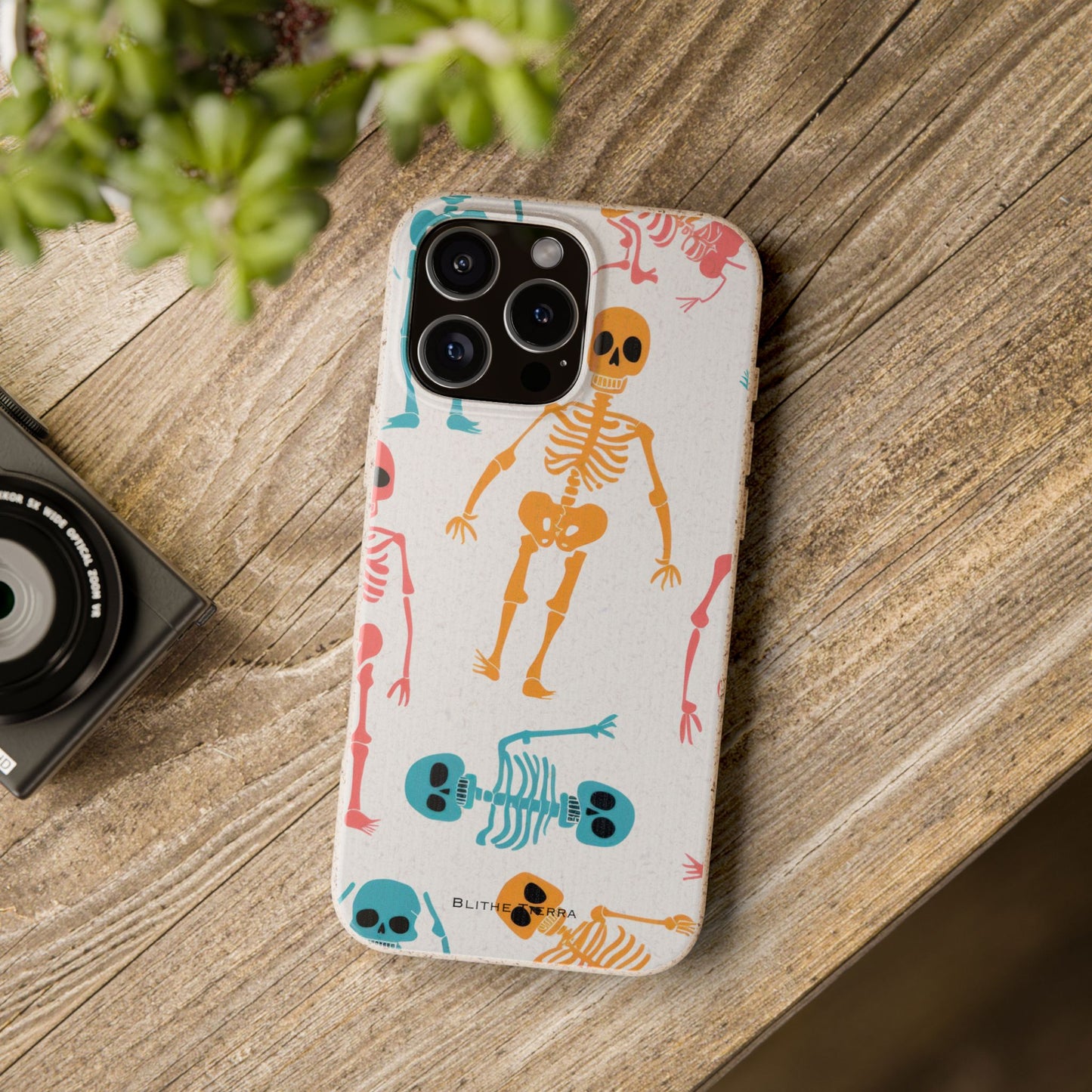 Biodegradable Phone Case (Party Skeletons)