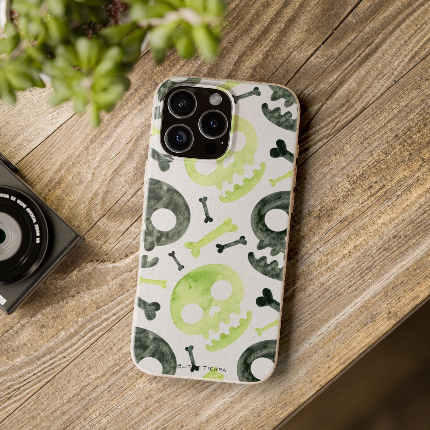 Biodegradable Phone Case (Toxic Skulls)